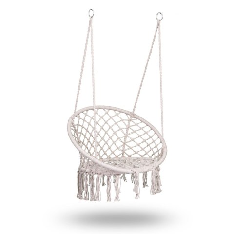 Fotel ogrodowy wiszący huśtawka BOHO beżowy Fotel ogrodowy wiszący huśtawka BOHO beżowy