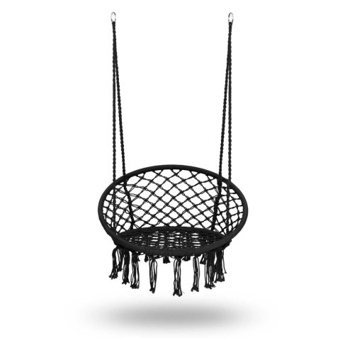 Fotel ogrodowy wiszący huśtawka BOHO czarny Fotel ogrodowy wiszący huśtawka BOHO czarny